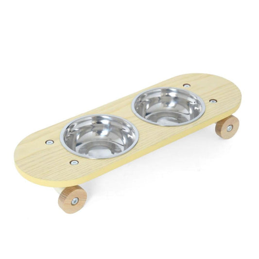 Pet Food Bowl Skate Plate Natural Small 326837