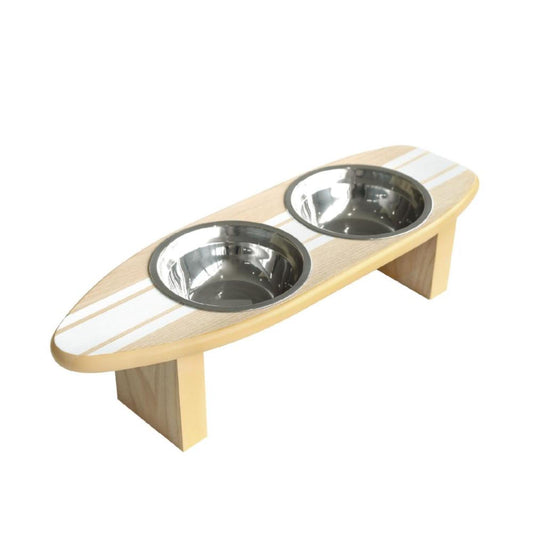 Pet Food Bowl Surf Plate White 330995