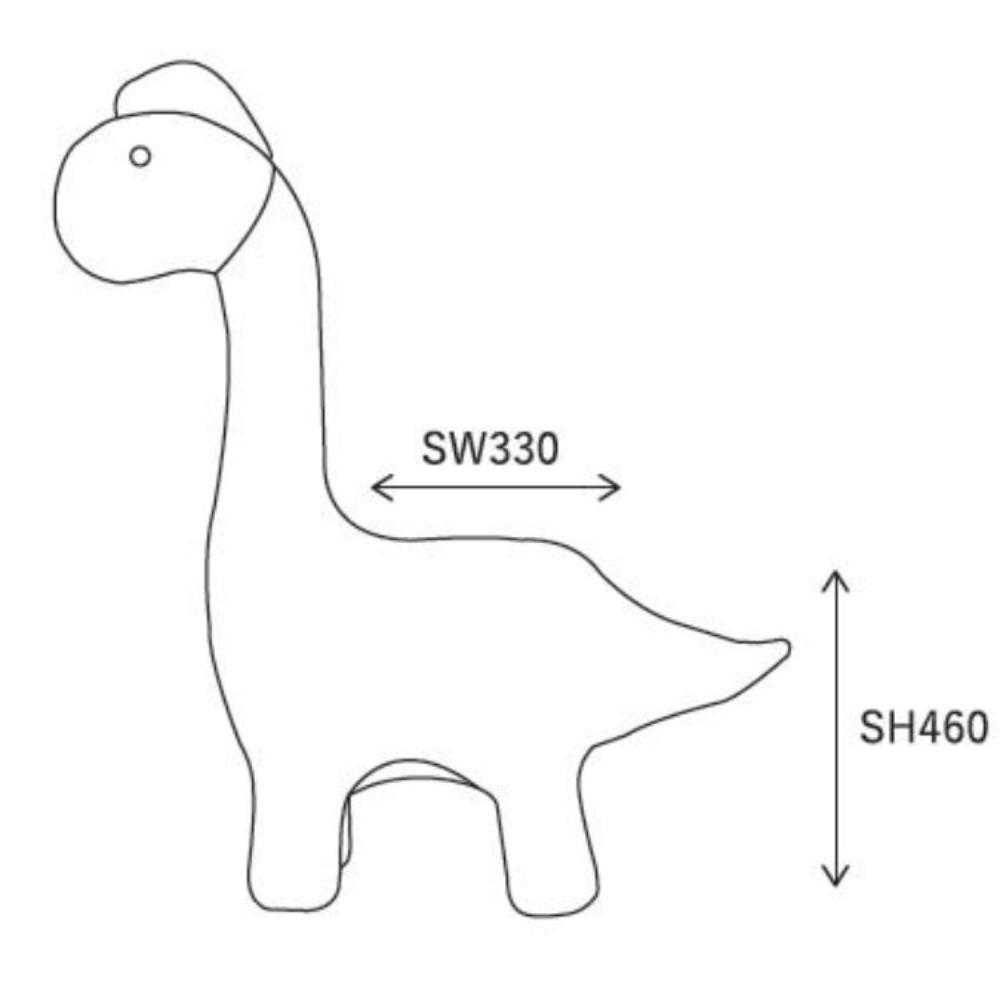 Stool Spoon Me Dinosaur Gray