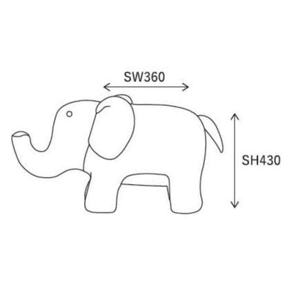 Stool Spoon Me Elephant Blue