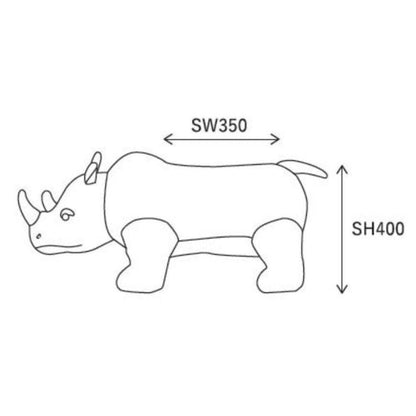 Stool Spoon Me Rhino Light Gray