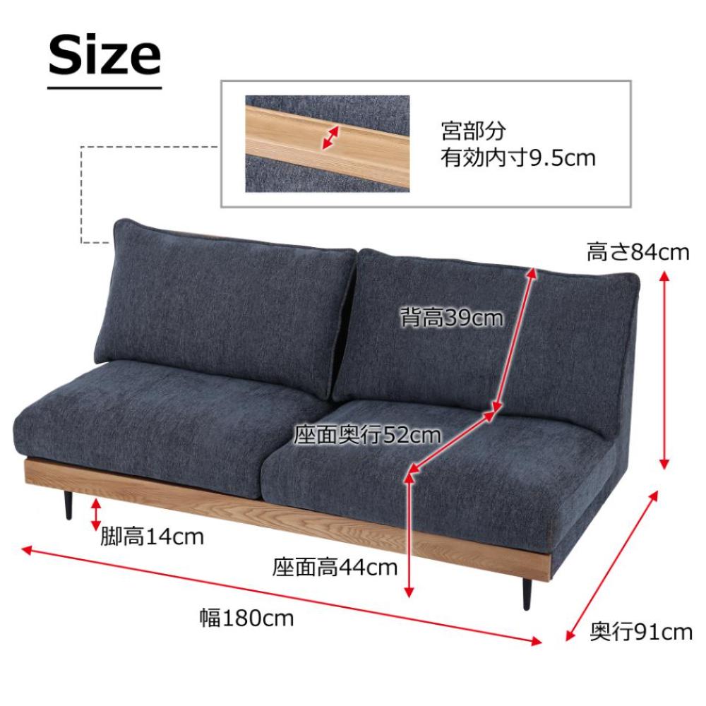 3-Seater Sofa Alicia Dark Gray