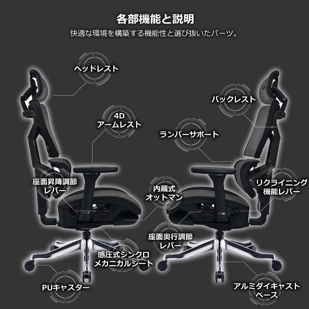 Celestial Gaming Chair Mercury Gray