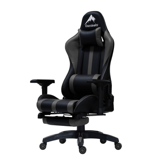 Lucel V3 Gaming Chair with Ottoman Gray