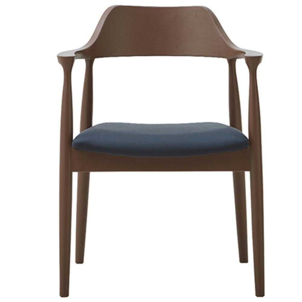 Dining Chair Roger C Type Charcoal Gray Faux Leather Seat Black