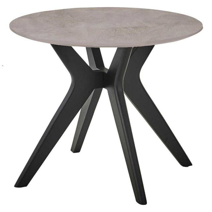 Lamin Dining Table Round 90cm Light Gray
