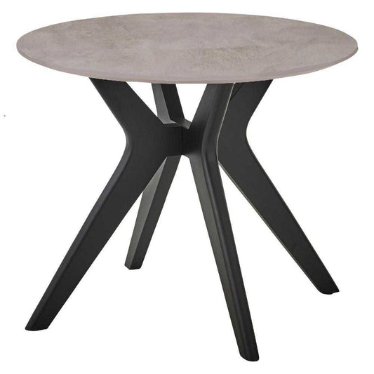 Lamin Dining Table Round 90cm Light Gray