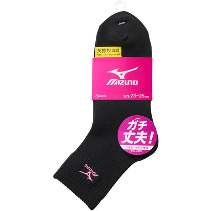 Okamoto Mizuno Women's Crew Length Black 23-25cm