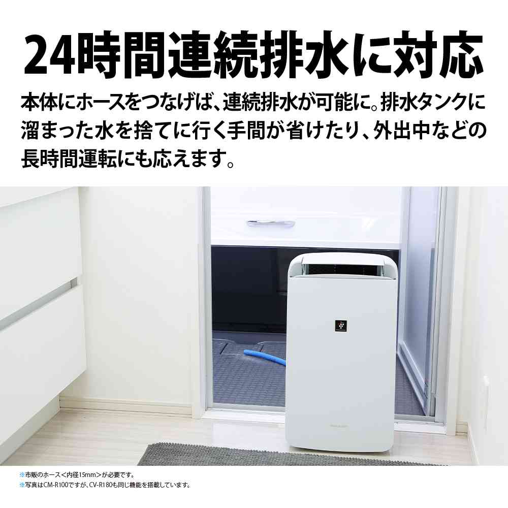 Sharp Dehumidifier for Clothes Drying CV-R180 W White