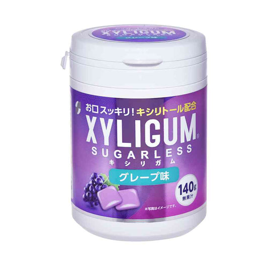 SUN STYLE Xylitol Gum Grape Bottle 140g