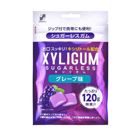 SUN STYLE Xylitol Gum Grape Pouch 120g