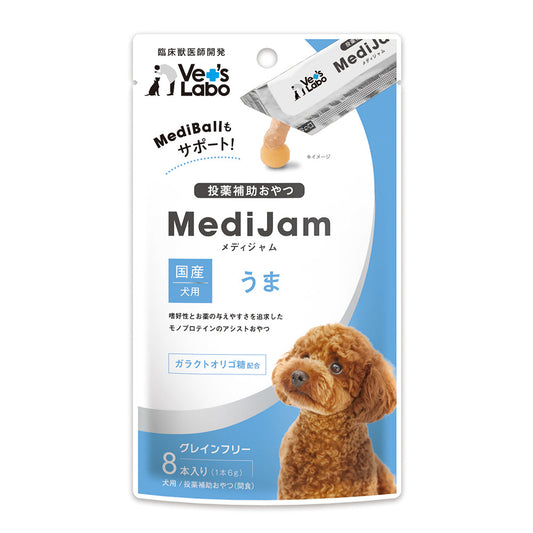 Japan Pet Communications Dog Medi Jam Horse 6g x 8 Sticks