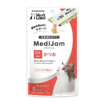 Japan Pet Communications Cat Medi Jam Bonito 6g x 8 Sticks