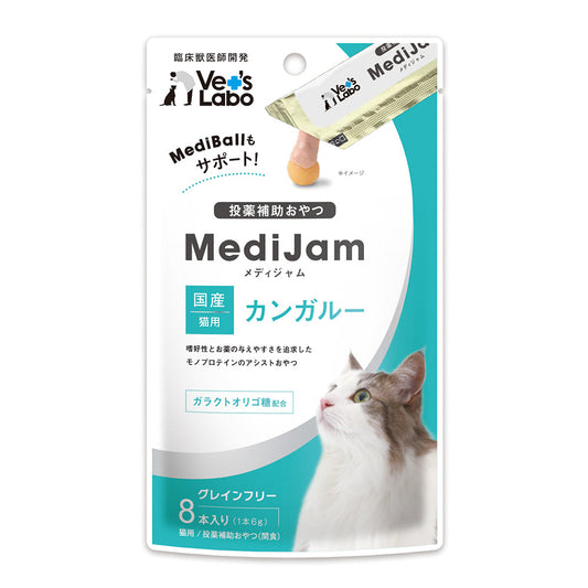 Japan Pet Communications Cat Medi Jam Kangaroo 6g x 8 Sticks