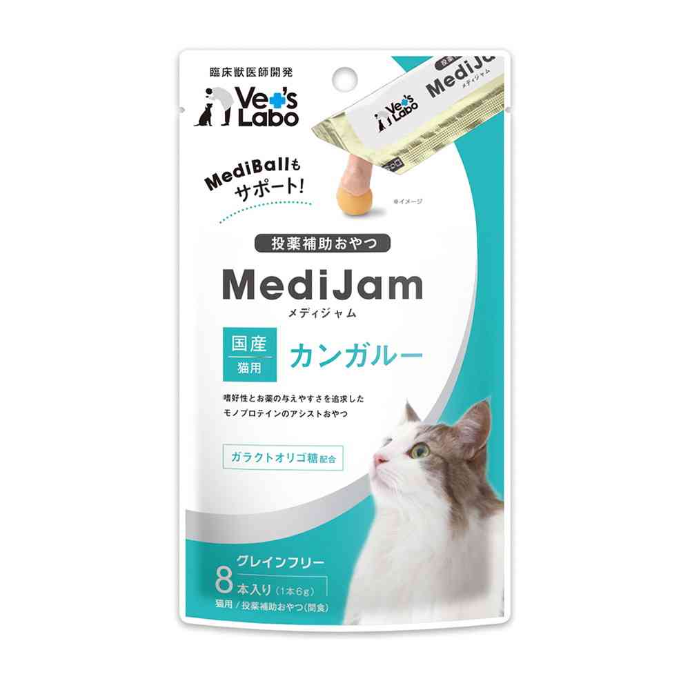 Japan Pet Communications Cat Medi Jam Kangaroo 6g x 8 Sticks