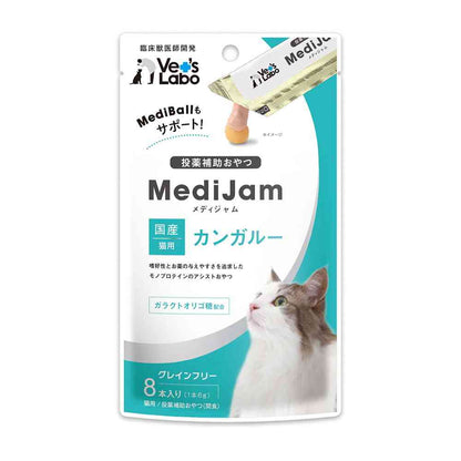 Japan Pet Communications Cat Medi Jam Kangaroo 6g x 8 Sticks