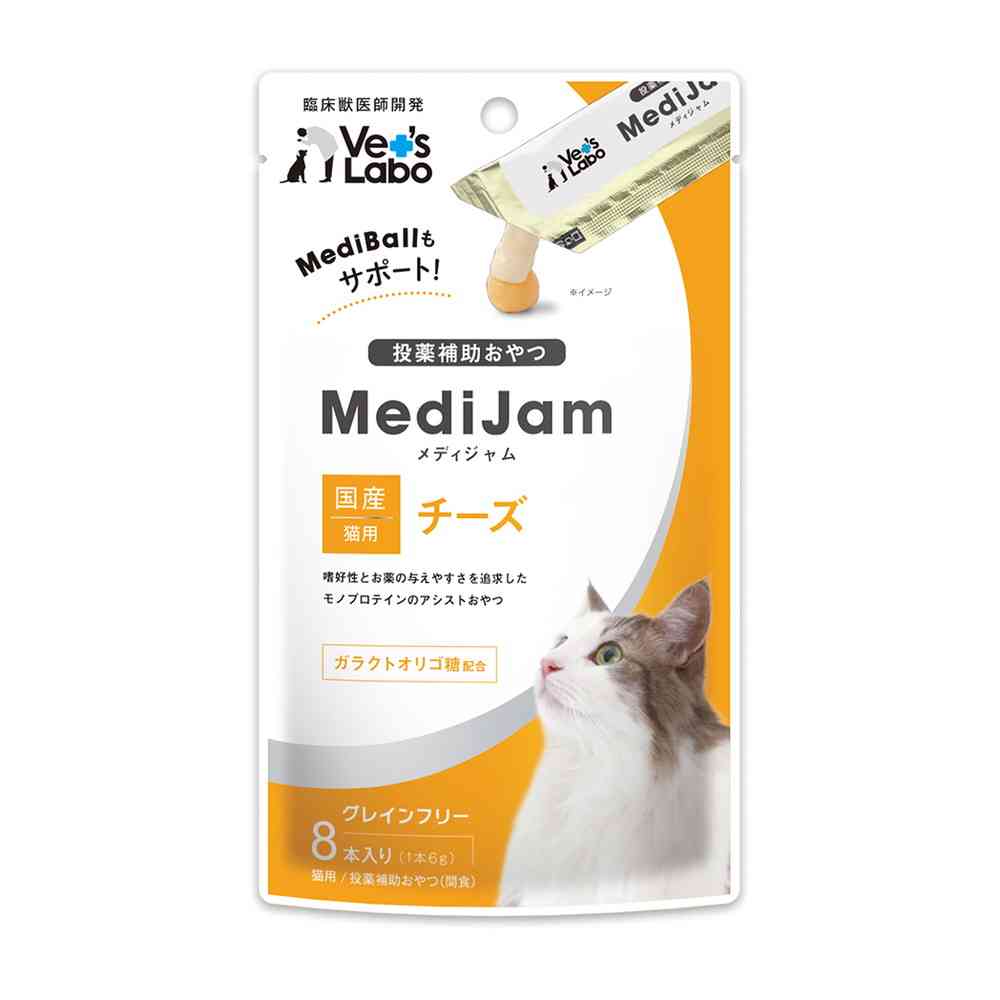 Japan Pet Communications Cat Medi Jam Cheese 6g x 8 Sticks