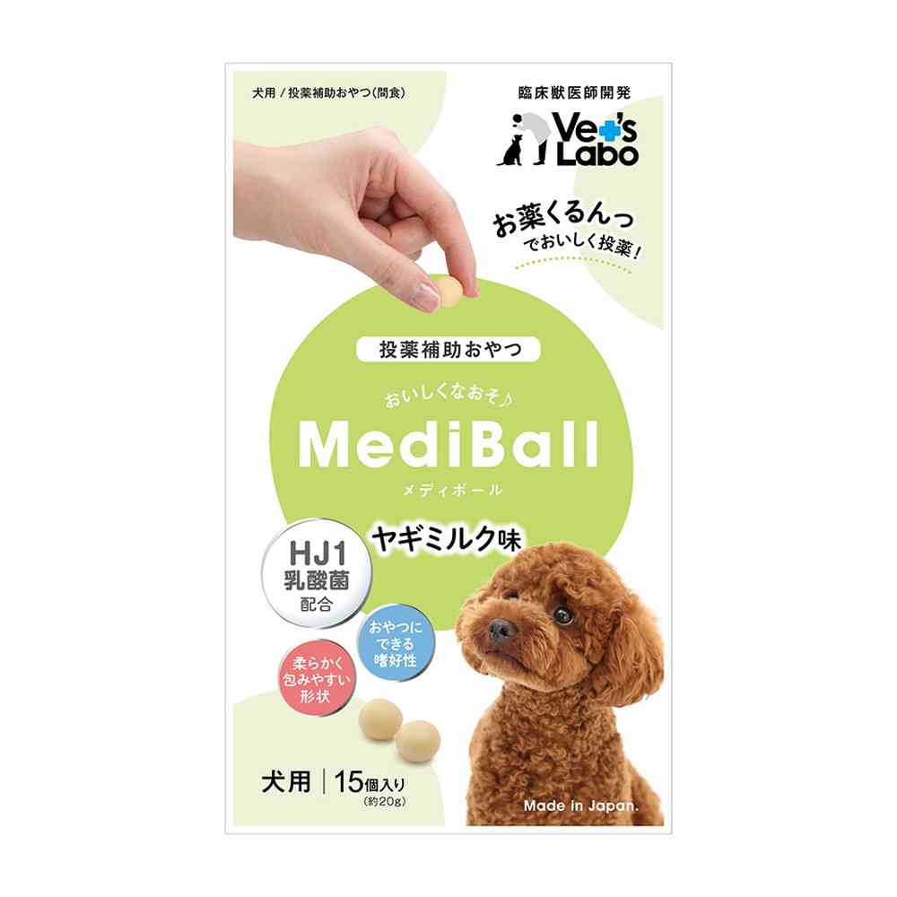 Japan Pet Communications Dog Mediball Goat Milk Flavor 15 Pieces