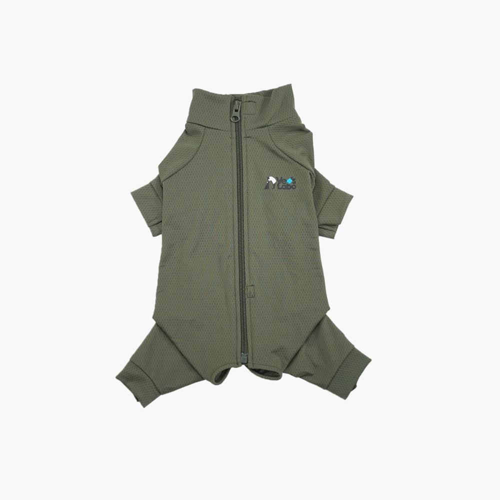 Vet's Wear with Sleeves for Boys Khaki L