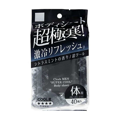 Cresh MEN Body Sheet Super Cool 40 Sheets