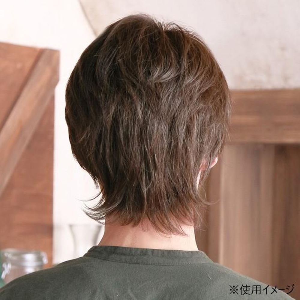 Priscilla MAN All Wig Natural Short Midi Heat-Resistant