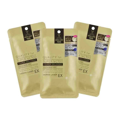 Quality First Derma Laser EX Super VC100 Mask 1 Sheet x 3 Bags