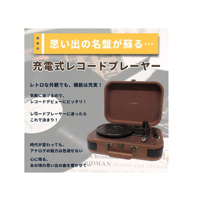 Rechargeable Record Player TE-1060RE