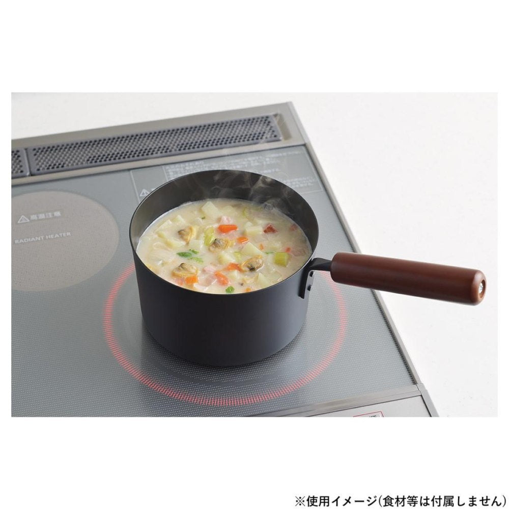 Iron Pot Single Handle Pot 16cm Silicone Coating 5168