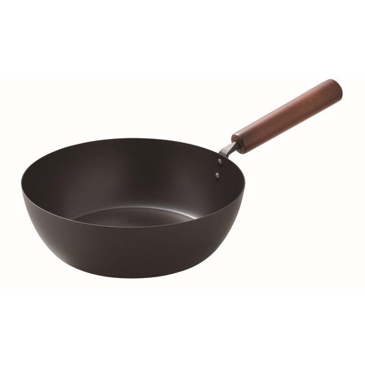Iron Pot Deep Frying Pan 24cm Silicone Coating 5229