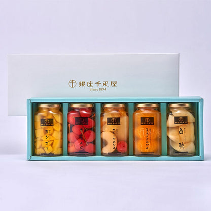 Ginza Senbikiya Fruit Compote 5 Bottles x1 Box