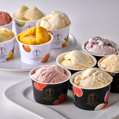 Ginza Senbikiya Ginza Premium Ice & Sorbet 10 Pieces × 1 Box