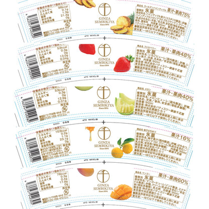 Ginza Senbikiya Ginza Premium Ice & Sorbet 10 Pieces × 1 Box