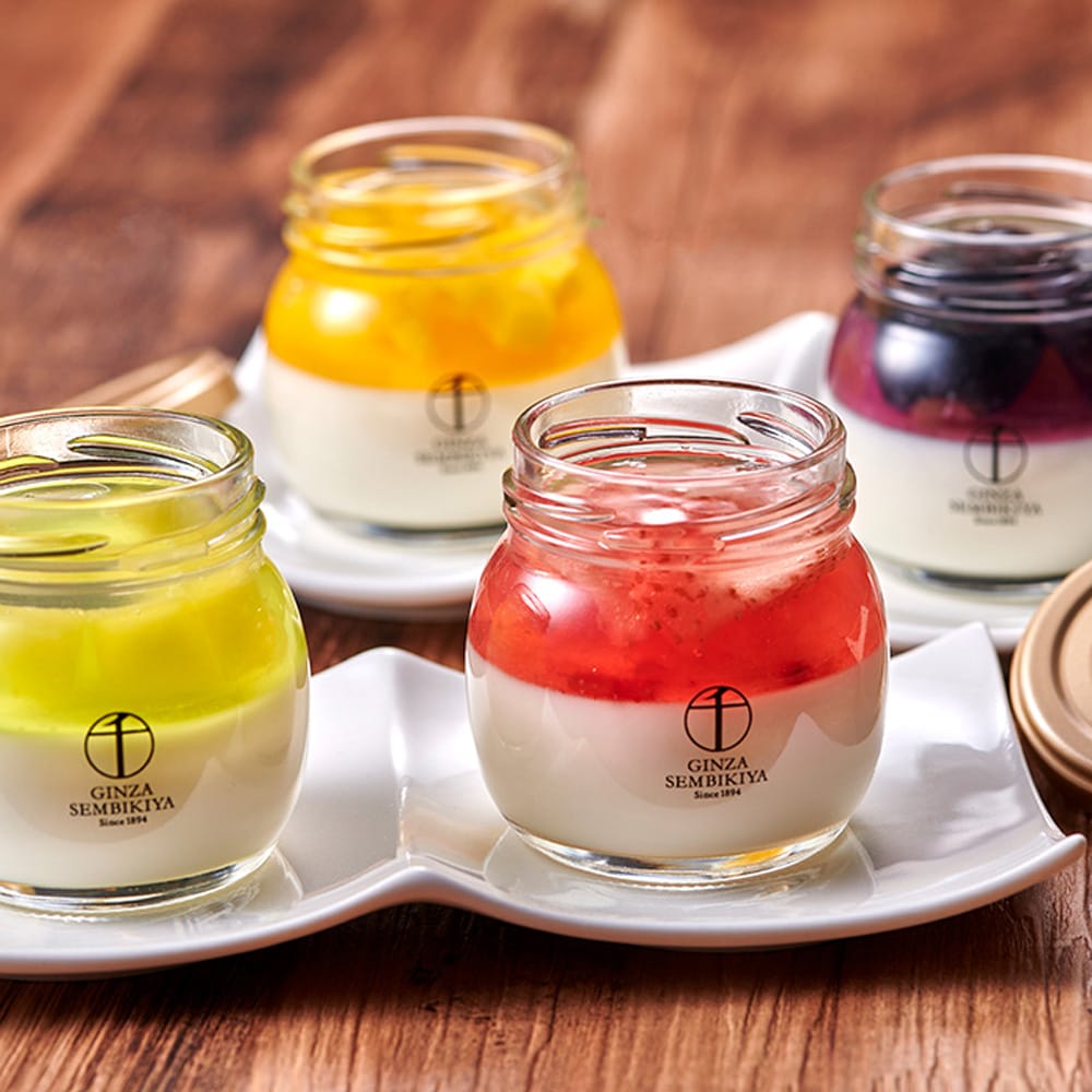 Ginza Senbikiya Ginza Fruit Almond Jelly Assortment × 1 Box