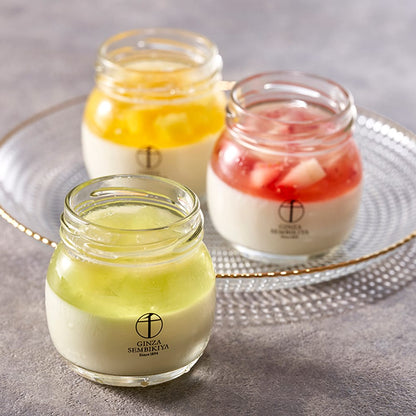 Ginza Senbikiya Fruit Almond Jelly Assortment 6 Pieces x1 Box