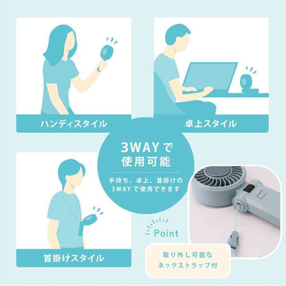 Newseed ICE Plate & LCD Display Handheld Fan Gray