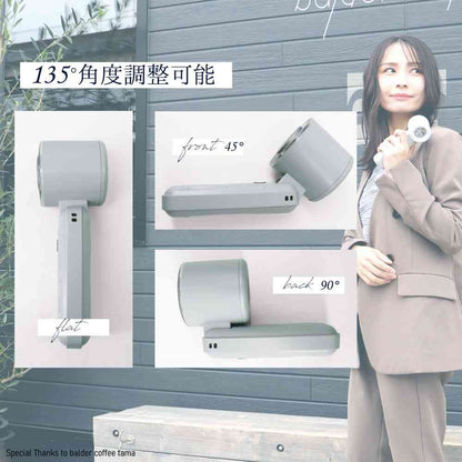 Newseed Lithium Iron Phosphate Long-Life ICE Plate & LCD Display Handheld Fan