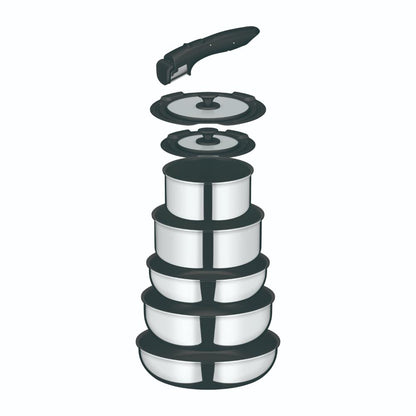 Thermos Detachable Handle Frying Pan 8-Piece Set KSF-8A S