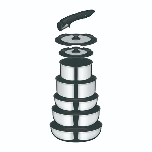 Thermos Detachable Handle Frying Pan 8-Piece Set KSF-8A S