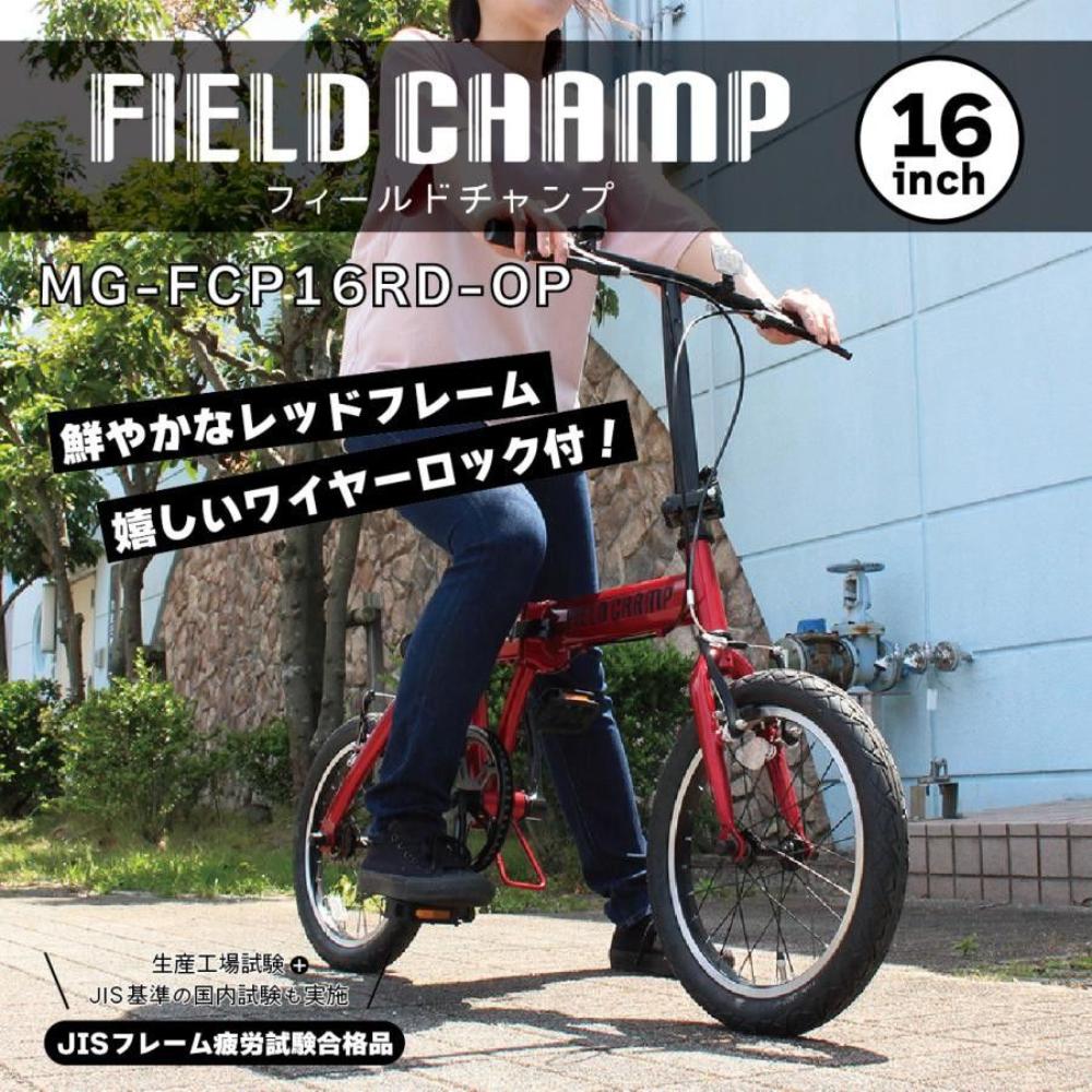 FIELD CHAMP 16-Inch Folding Bicycle RD (With Lock)