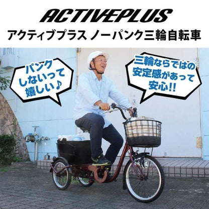 ACTIVE PLUS No-Puncture Tricycle L