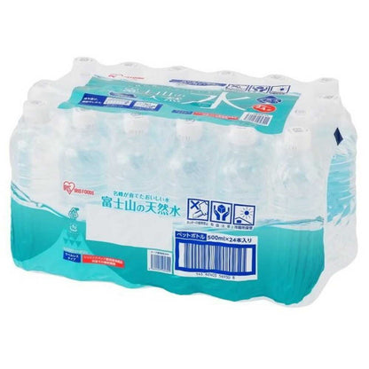 Iris Foods Mount Fuji Natural Water Label-less Shrink Pack 500ml x 24