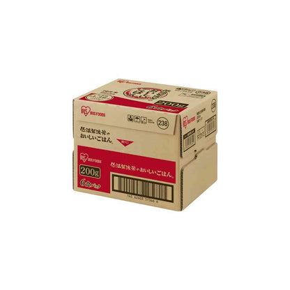 Iris Foods Delicious Rice Pack Low-Temperature Processed Domestic Rice 200g x 6 Packs