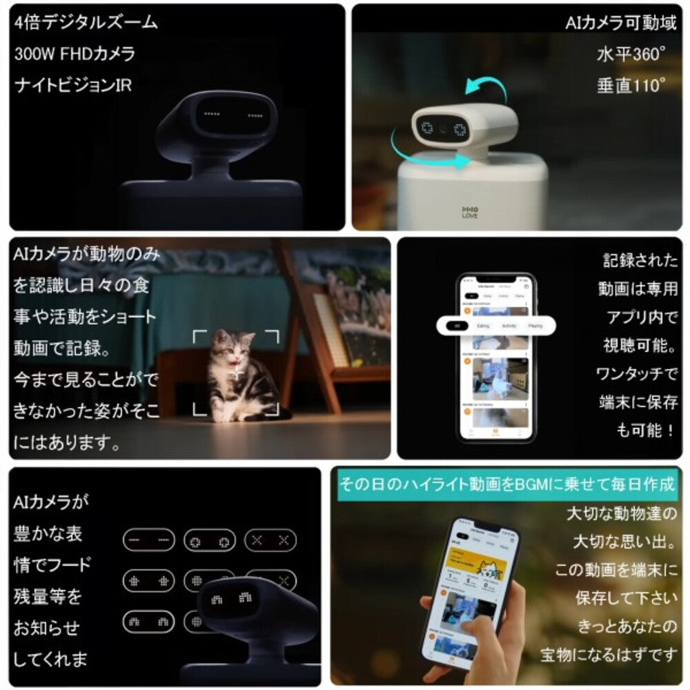 HHOLOVE Ositter AI Camera Equipped Automatic Feeder