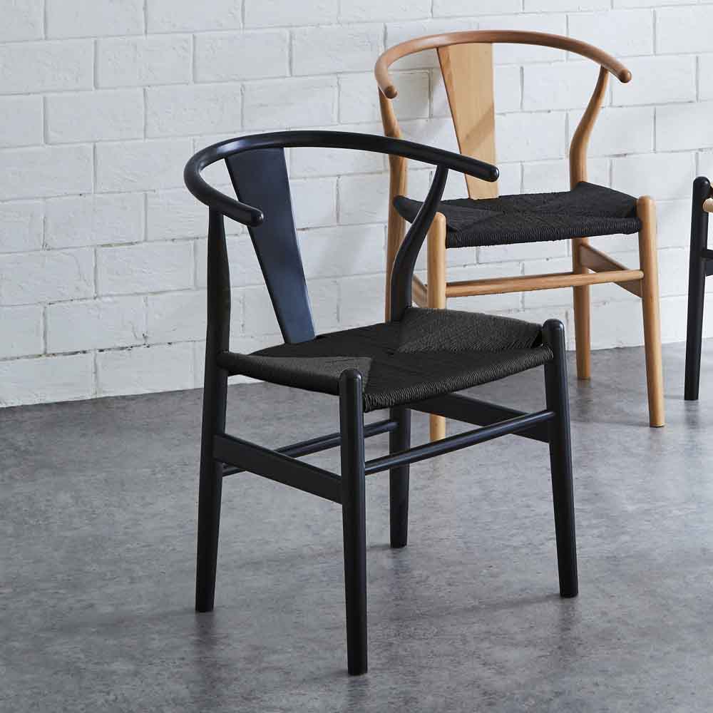 Paper Cord Dining Chair DC-NDK-BKBK