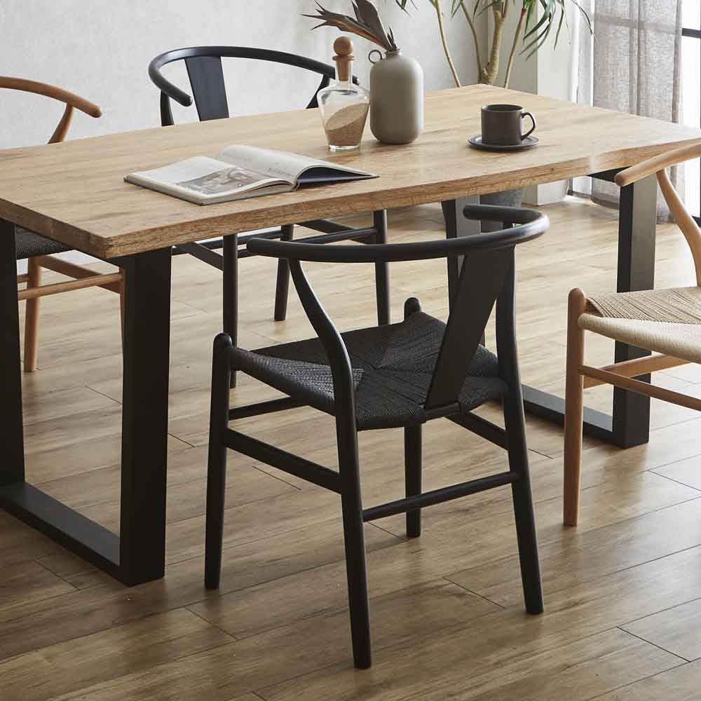 Paper Cord Dining Chair DC-NDK-BKBK