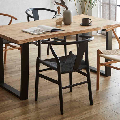 Paper Cord Dining Chair DC-NDK-BKBK