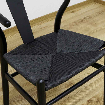 Paper Cord Dining Chair DC-NDK-BKBK