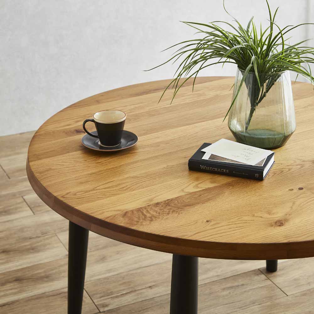 Luxury Round Dining Table 110 - Solid Oak
