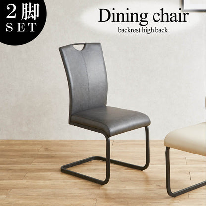 High Back Modern Dining Chair - Set of 2 DCRI-BK