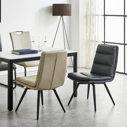 Highly Comfortable Swivel Dining Chair - Set of 2 DCBF-BK